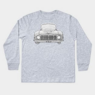 Morris Minor MM 1950s British classic car Kids Long Sleeve T-Shirt